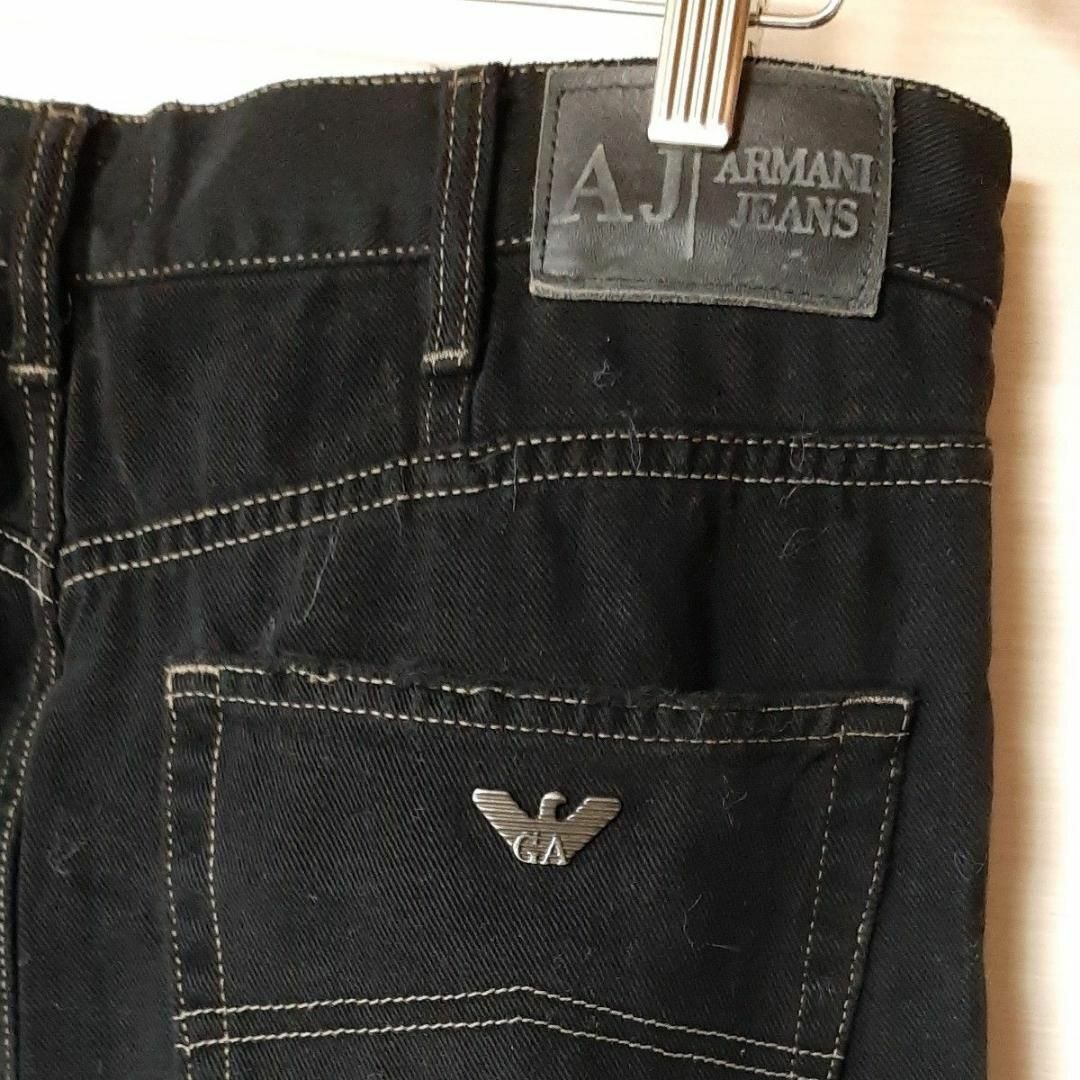 ARMANI JEANS(アルマーニジーンズ)の美品　ジョルジオ・アルマーニ　デニムパンツ　ブラック　36 　アルマーニジーンズ メンズのパンツ(デニム/ジーンズ)の商品写真