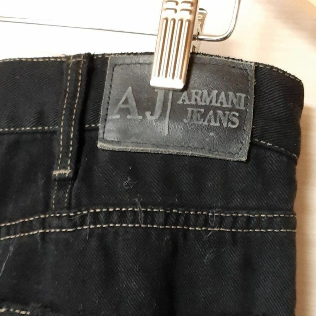 ARMANI JEANS(アルマーニジーンズ)の美品　ジョルジオ・アルマーニ　デニムパンツ　ブラック　36 　アルマーニジーンズ メンズのパンツ(デニム/ジーンズ)の商品写真