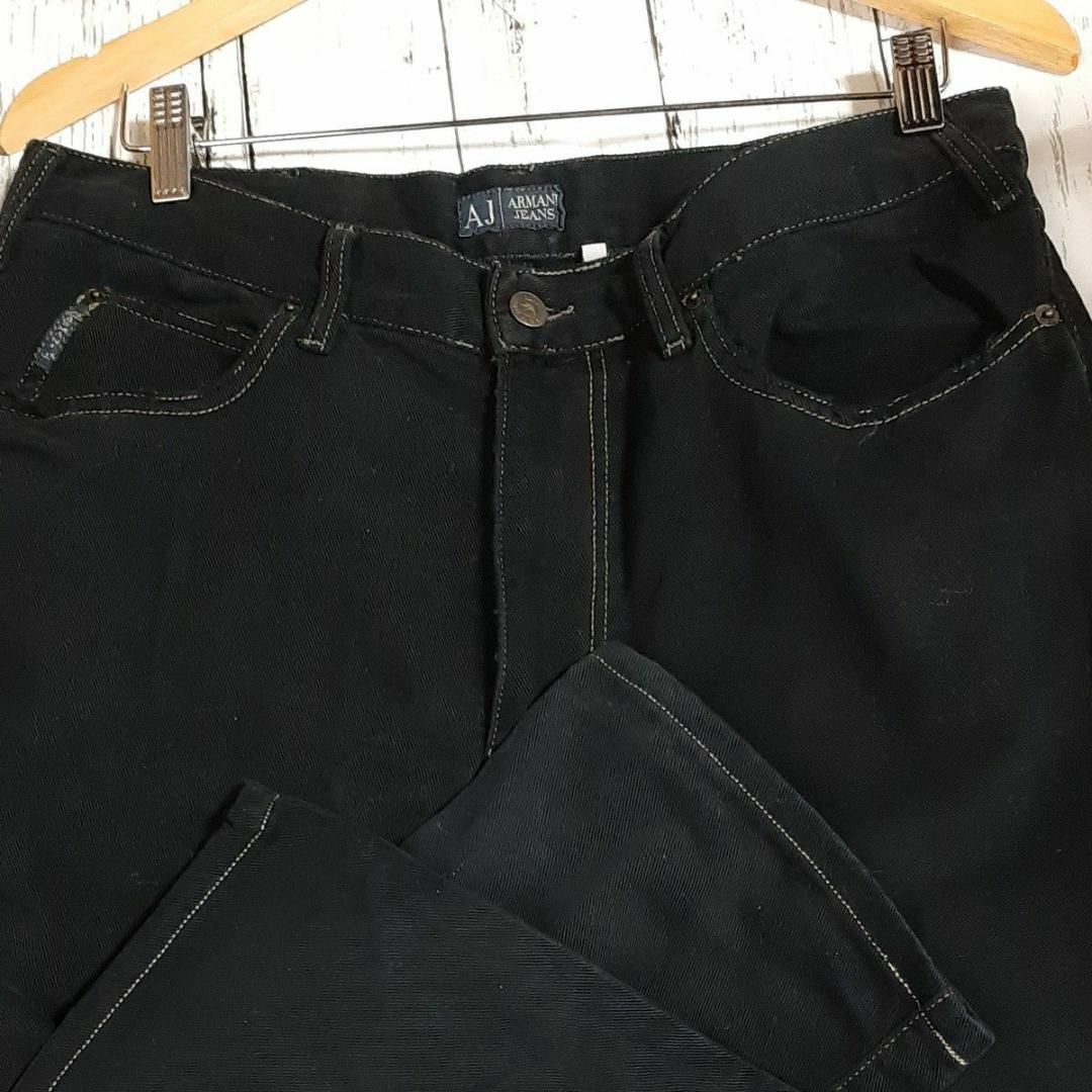 ARMANI JEANS(アルマーニジーンズ)の美品　ジョルジオ・アルマーニ　デニムパンツ　ブラック　36 　アルマーニジーンズ メンズのパンツ(デニム/ジーンズ)の商品写真