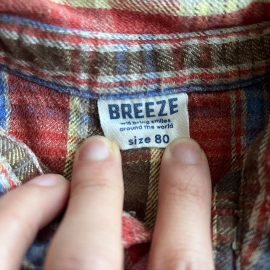 BREEZE(ブリーズ)のBREEZE＊チェック柄ワンピース キッズ/ベビー/マタニティのベビー服(~85cm)(ワンピース)の商品写真
