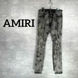 アミリ(AMIRI)の『AMIRI』 アミリ (29) ブリーチクラッシュ加工 スキニーデニム(デニム/ジーンズ)