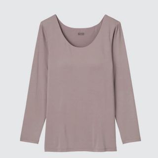 ユニクロ(UNIQLO)のヒートテックブラUネックT（8分袖）(アンダーシャツ/防寒インナー)