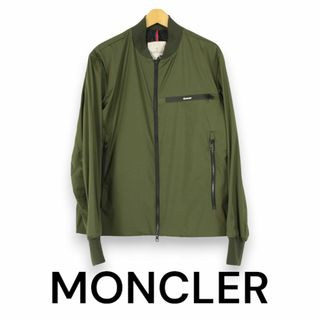 モンクレール(MONCLER)のモンクレール LEOS ボンバージャケット ナイロン MA-1 カーキ サイズ2(ナイロンジャケット)