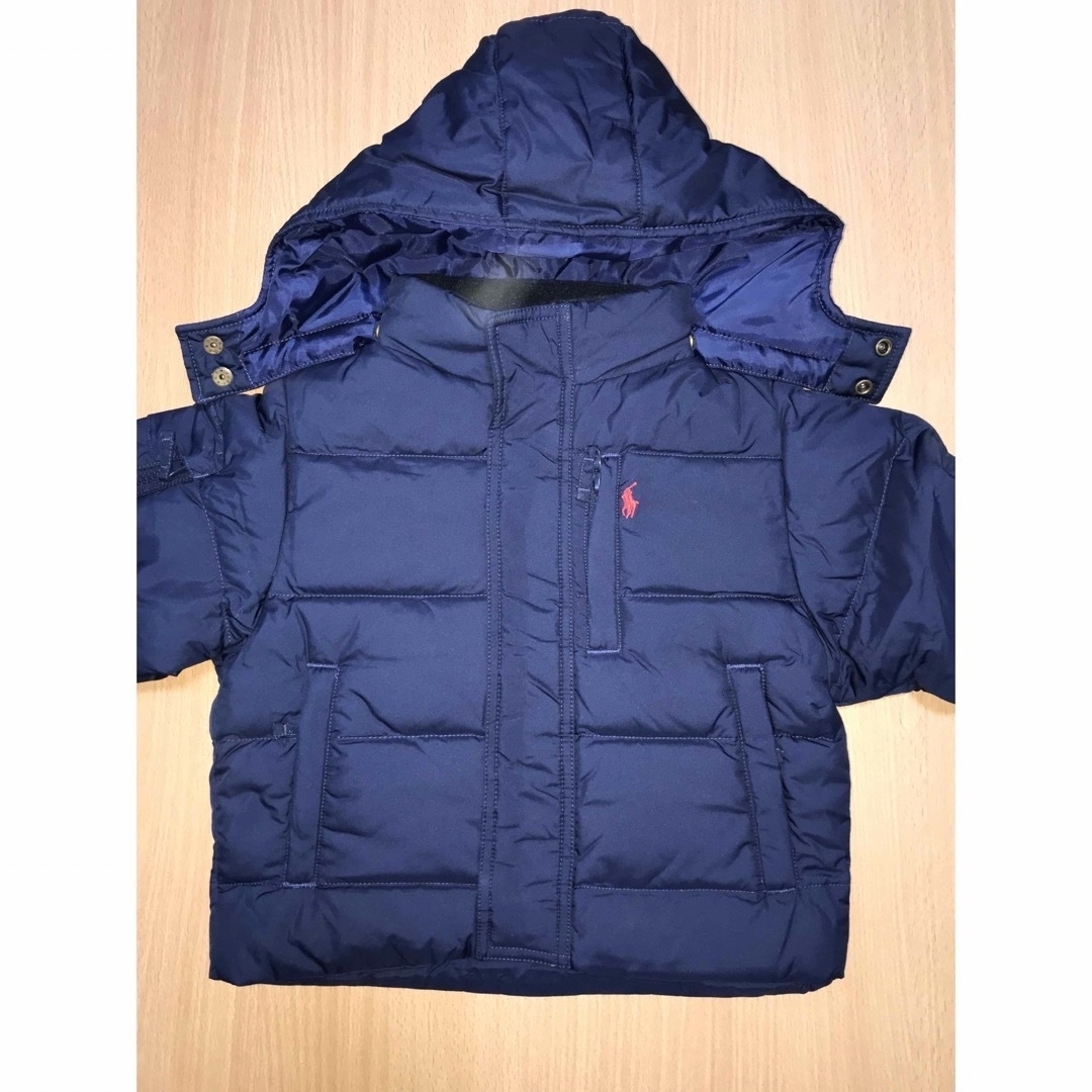 POLO RALPH LAUREN(ポロラルフローレン)の新品 2T ラルフローレン ダウンジャケット 男の子 95cm ネイビー 紺 キッズ/ベビー/マタニティのキッズ服男の子用(90cm~)(ジャケット/上着)の商品写真