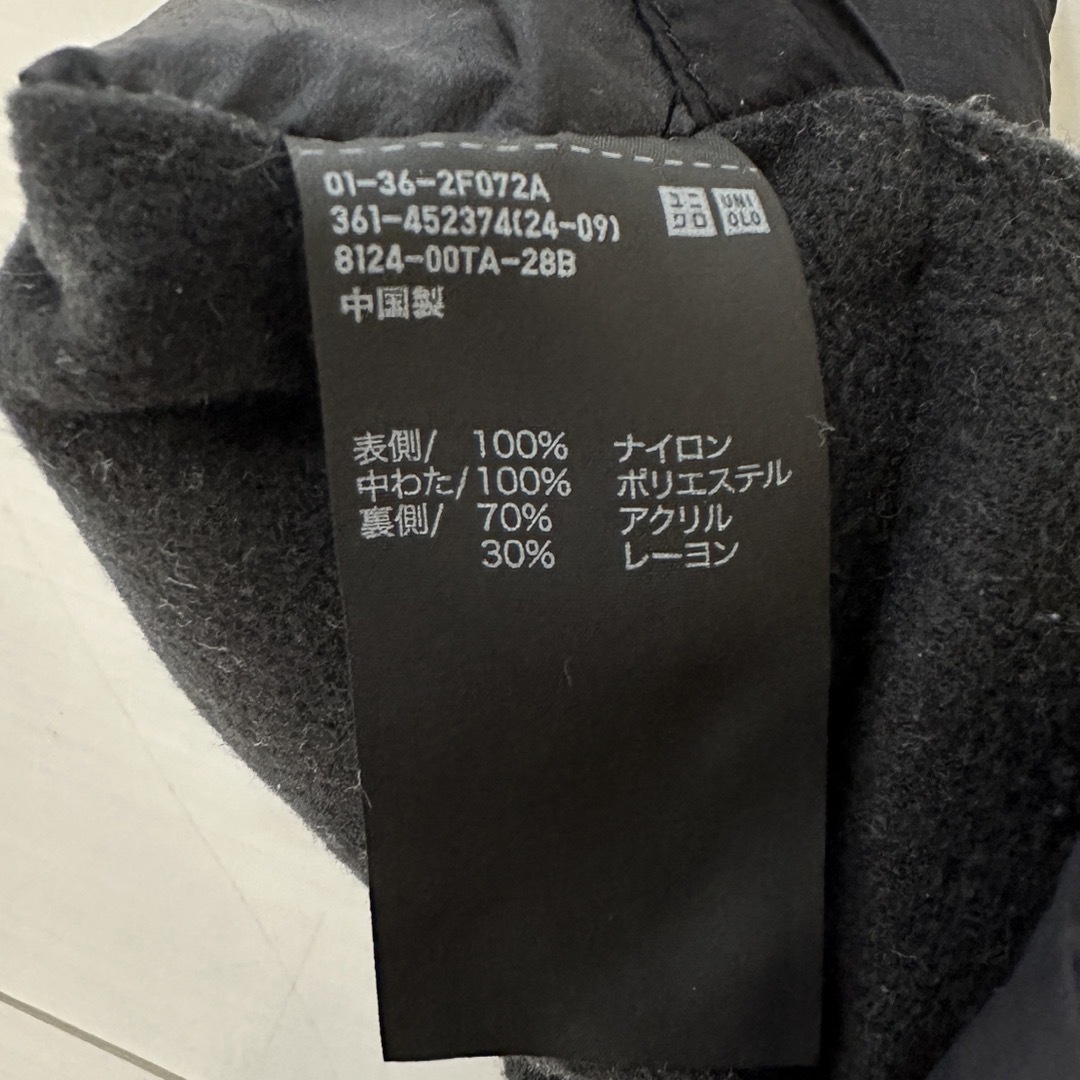 UNIQLO(ユニクロ)のユニクロ　ヒートテックライニングパテッドマフラー　ブラック レディースのファッション小物(マフラー/ショール)の商品写真