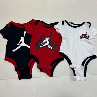 ジョーダン(Jordan Brand（NIKE）)のジョーダン　ベビー　ロンパース3枚セット(ロンパース)