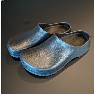 ビルケンシュトック(BIRKENSTOCK)のBirkenstock ブラック スリッポン 26.5(スリッポン/モカシン)