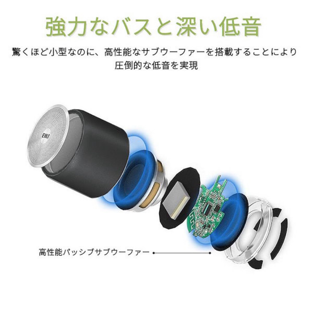 Bluetooth スピーカー 小型 スマートフォン  スピーカー コンパクト スマホ/家電/カメラのオーディオ機器(スピーカー)の商品写真