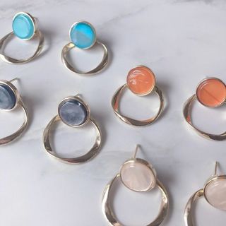 【ER10】カラフルリングピアス(ピアス)
