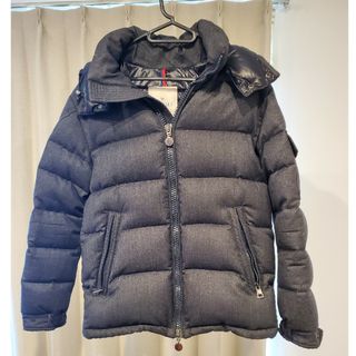 モンクレール(MONCLER)のモンクレール　モンジュネーブル　ダウンジャケット　グレー　ウール(ダウンジャケット)