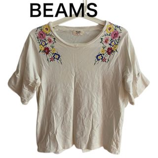 ビームス(BEAMS)のBEAMS ビームス 半袖 カットソー 花柄プリント(シャツ/ブラウス(半袖/袖なし))