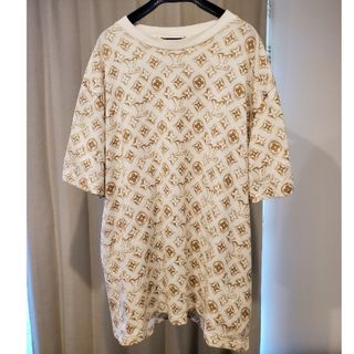 ルイヴィトン(LOUIS VUITTON)のルイヴィトン　23AW　Tシャツ　半袖　モノグラム柄　総柄　ベージュ(Tシャツ/カットソー(半袖/袖なし))