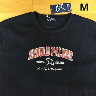 アーノルドパーマー(Arnold Palmer)のM　アーノルドパーマー　新品　メンズトレーナー　裏起毛　ネイビー(スウェット)