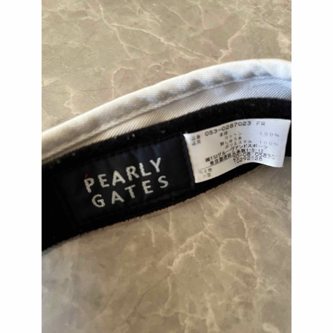 PEARLY GATES(パーリーゲイツ)のパーリーゲイツ★サンバイザー スポーツ/アウトドアのゴルフ(その他)の商品写真