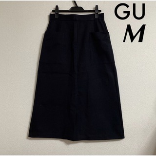 ジーユー(GU)の新品 GU スカート M ブラック 黒 未使用(ロングスカート)
