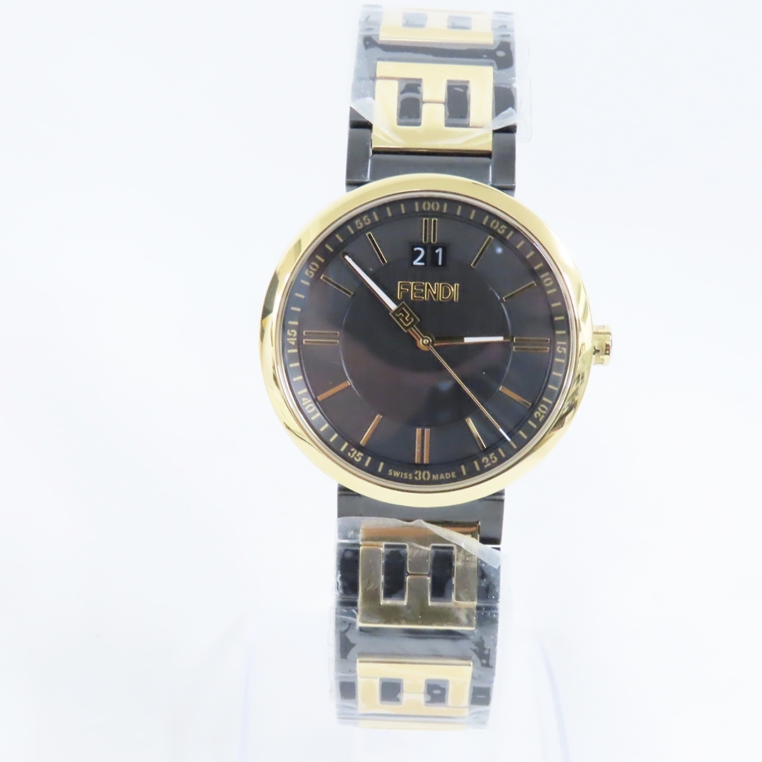 FENDI(フェンディ)のフェンディ 腕時計 SS ブラック/ゴールド色　黒文字盤 メンズ FENDI Ts513251 未使用 メンズの時計(腕時計(アナログ))の商品写真
