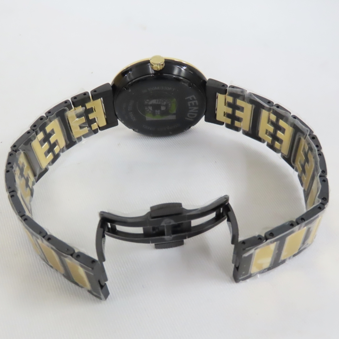 フェンディ 腕時計 SS ブラック/ゴールド色　黒文字盤 メンズ FENDI Ts513251 未使用