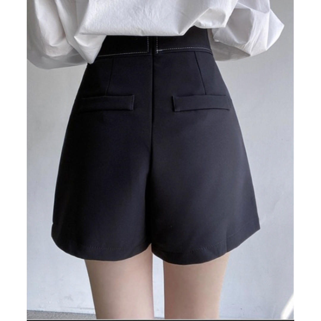 sonyunara(ソニョナラ)のSONYUNARA(ソニョナラ)ステッチハイウエストスカパン レディースのスカート(ミニスカート)の商品写真