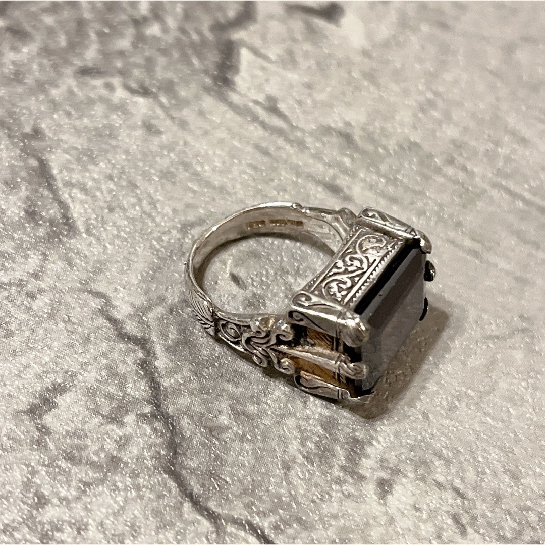 ZOCALO(ソカロ)の希少 美品 zocalo ソカロ イスラミック スクエア リング ブラック メンズのアクセサリー(リング(指輪))の商品写真