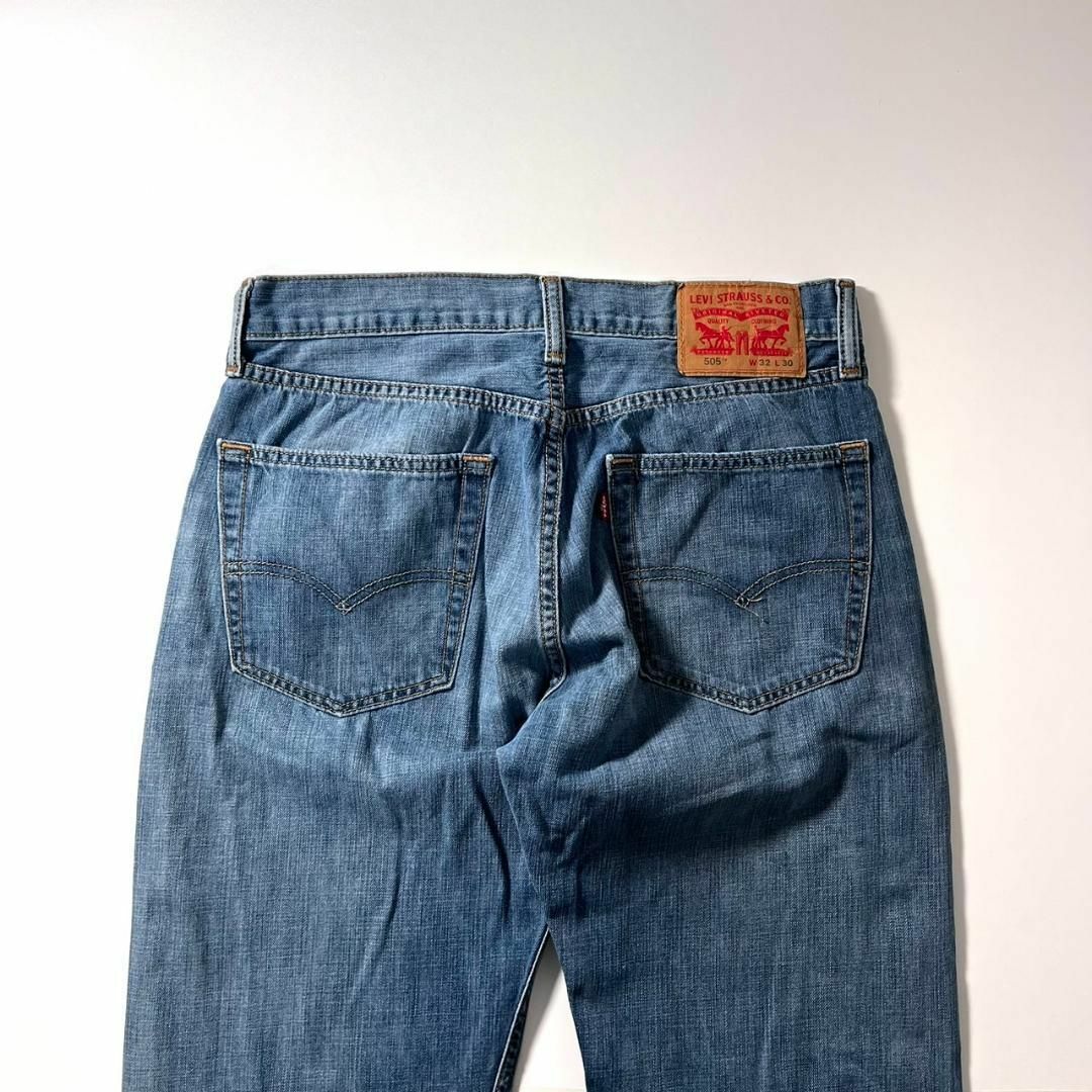 Levi's 505 スリムストレート ブルーデニム  縦落ち W3239sのLevi