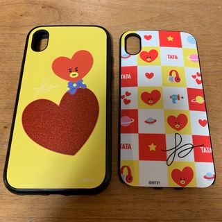 ビーティーイシビル(BT21)の☆美品☆IJOY 正規品 iPhoneXR スマホケース BT21 タタ おまけ(アイドルグッズ)