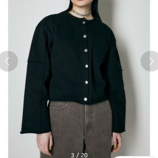 マウジー(moussy)のスウェットカーディガン(カーディガン)