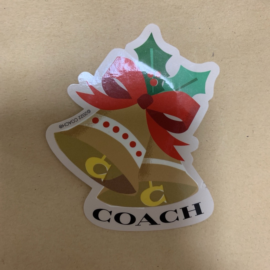 COACH(コーチ)のcoach クリスマスステッカー　1枚 インテリア/住まい/日用品のインテリア小物(その他)の商品写真