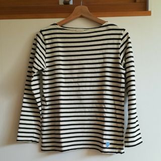 オーシバル(ORCIVAL)の【ORCIVAL】ボートネックボーダー長袖Tシャツ size2(Tシャツ(長袖/七分))