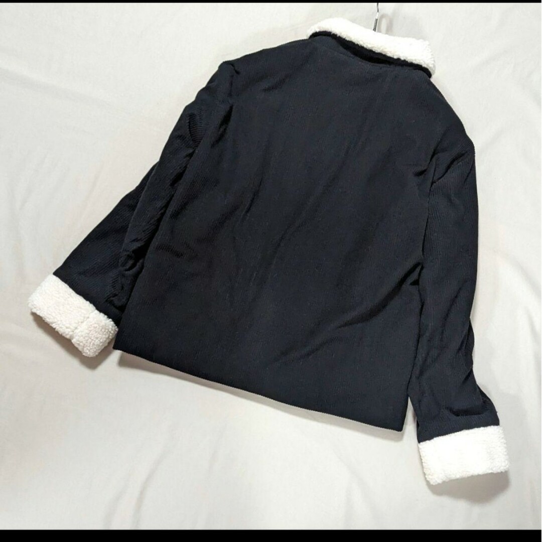 ブラック　ミドル丈コート　ポケット レディースのジャケット/アウター(その他)の商品写真