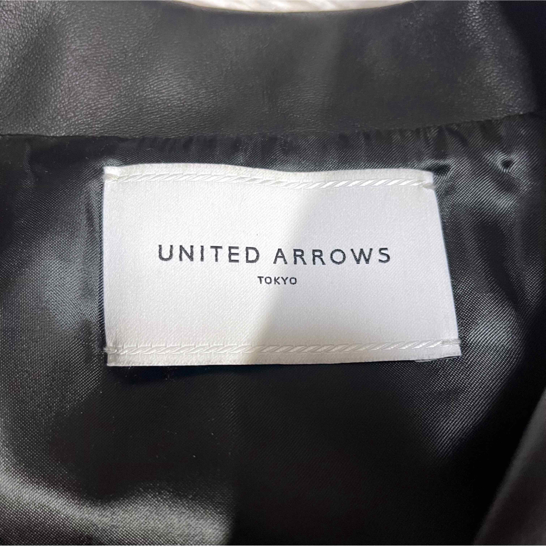 UNITED ARROWS(ユナイテッドアローズ)の【極美品】ユナイテッドアローズ 羊革 ラムレザー ダブルライダース Lサイズ  メンズのジャケット/アウター(ライダースジャケット)の商品写真