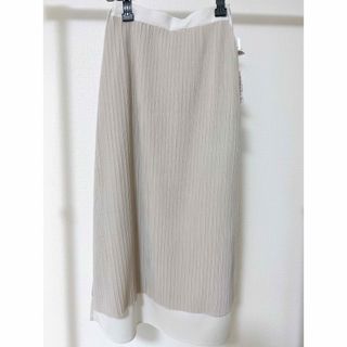 UN-SOPHIE プリーツレイヤードドッキングスカート(ロングスカート)