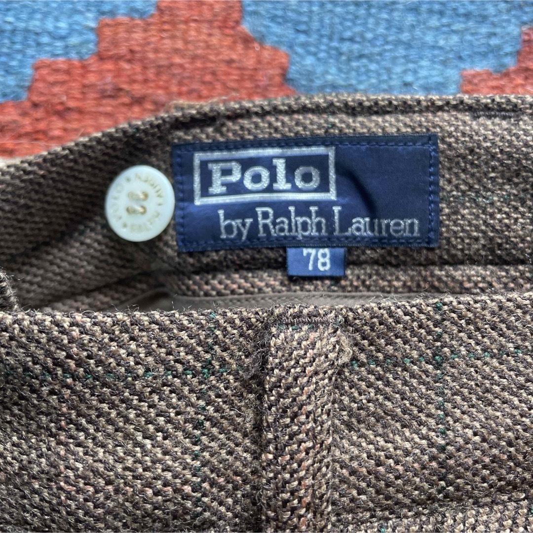 POLO RALPH LAUREN(ポロラルフローレン)のPOLO RALPH LAUREN WOOL CHECK TROUSERS メンズのパンツ(スラックス)の商品写真