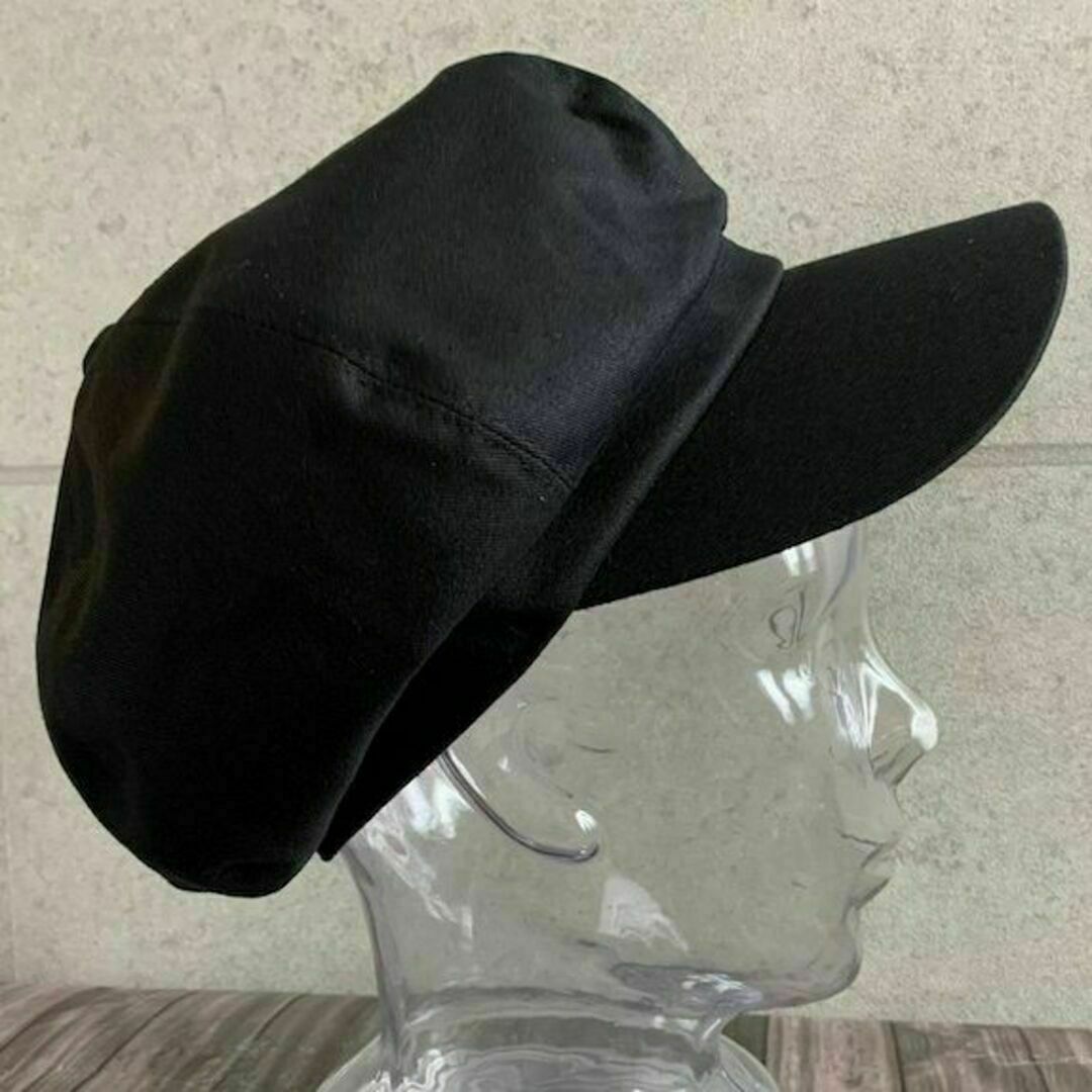 送料込 XL BIG サイズ 帽子 ハンキャス アップル キャスケット 定番 黒 メンズの帽子(キャスケット)の商品写真