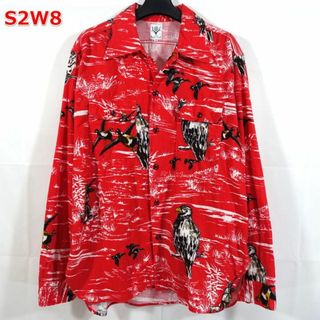 エスツーダブルエイト(S2W8)の【良品】South２West8　鳥柄シャツ　S2W8(シャツ)