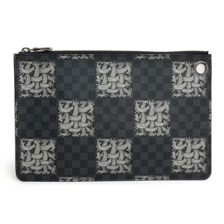 ルイヴィトン(LOUIS VUITTON)のルイ ヴィトン ポシェット ジュール PM クリストファーネメス コラボ クラッチバッグ ダミエグラフィット ブラック 黒 シルバー金具 N61234 LOUIS VUITTON（新品・未使用品）(セカンドバッグ/クラッチバッグ)