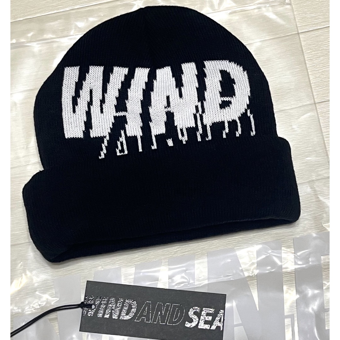 WIND AND SEA - WIND AND SEA Jacquard Beanie Black の通販 by