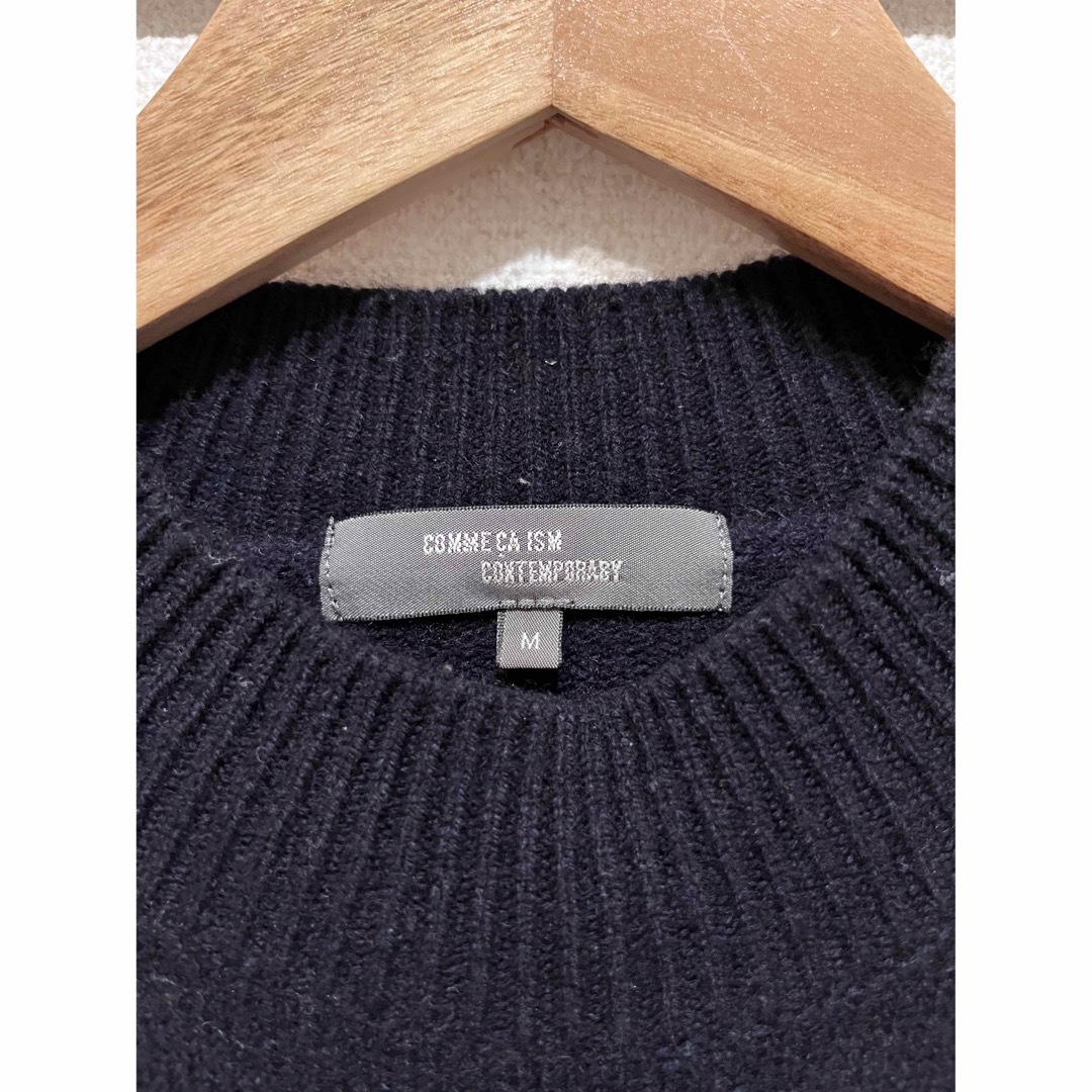 COMME CA ISM(コムサイズム)のコムサイズムコンテンポラリー インディゴ 手絞り染めセーター ニット メンズのトップス(ニット/セーター)の商品写真