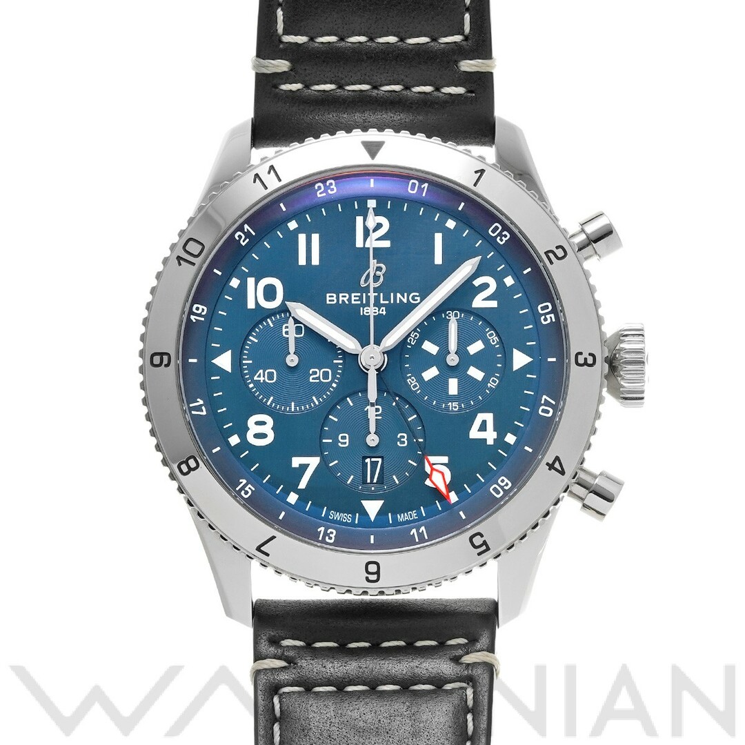 BREITLING(ブライトリング)の中古 ブライトリング BREITLING AB04451A1C1X1 ブルー メンズ 腕時計 メンズの時計(腕時計(アナログ))の商品写真