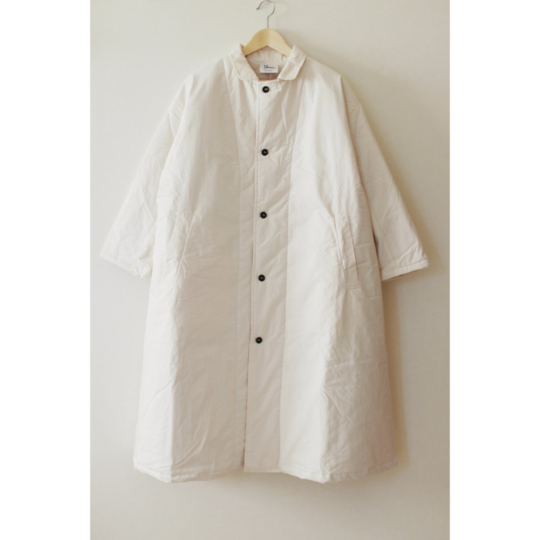 Yarmo(ヤーモ)のYarmo Quilting Lab Coat ヤーモ　キルティングラボコート レディースのジャケット/アウター(ロングコート)の商品写真