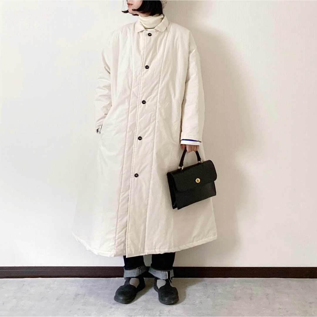 Yarmo(ヤーモ)のYarmo Quilting Lab Coat ヤーモ　キルティングラボコート レディースのジャケット/アウター(ロングコート)の商品写真