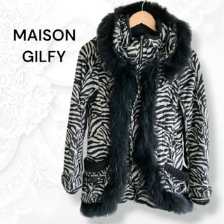 Maison Gilfy メゾンギルフィー ゼブラ柄 コート ジャケット M