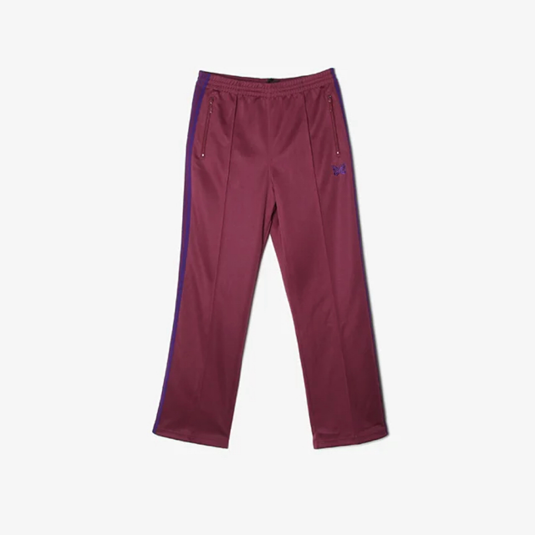 Needles Track Pant -Poly Smooth WINE Mメンズ