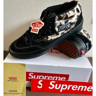 ヴァンズ(VANS)の【新品】vans x supreme レオパード　ハーフキャブ(スニーカー)