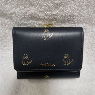 ポールスミス(Paul Smith)のPaul Smith　3つ折財布(ネイビー・猫柄)(財布)