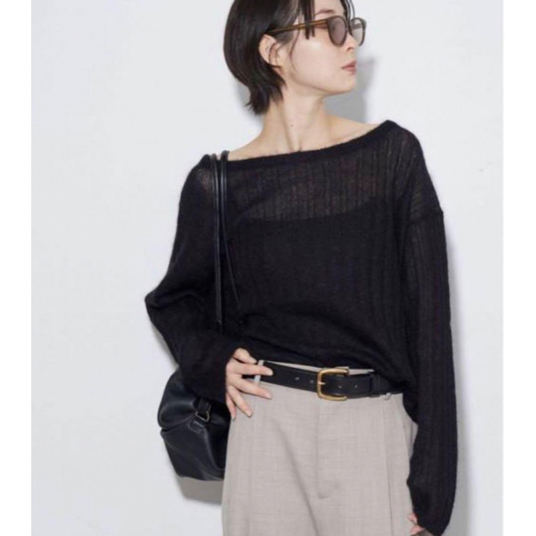 Plage(プラージュ)のPlage silk/mohair rib プルオーバー 未使用品 レディースのトップス(ニット/セーター)の商品写真