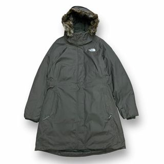 ザノースフェイス(THE NORTH FACE)のノースフェイス　Arctic Parka　ダウンコート　古着　カーキ　XL(ダウンジャケット)