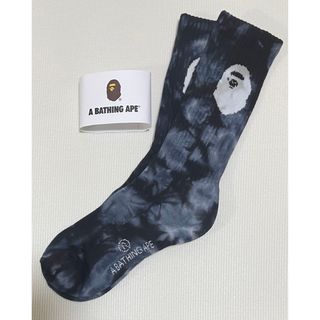 アベイシングエイプ(A BATHING APE)のA BATHING APE アベイシングエイプ　タイダイ柄　ソックス　靴下(ソックス)