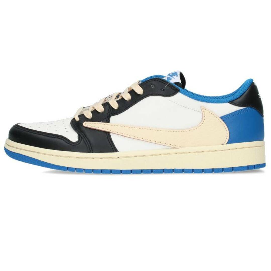 NIKE(ナイキ)のナイキ ×トラヴィススコット Travis Scott  AIR JORDAN 1 LOW OG SP FRAGMENT DM7866-140 エアジョーダン1ローミリタリーブルースニーカー メンズ 27.5cm メンズの靴/シューズ(スニーカー)の商品写真