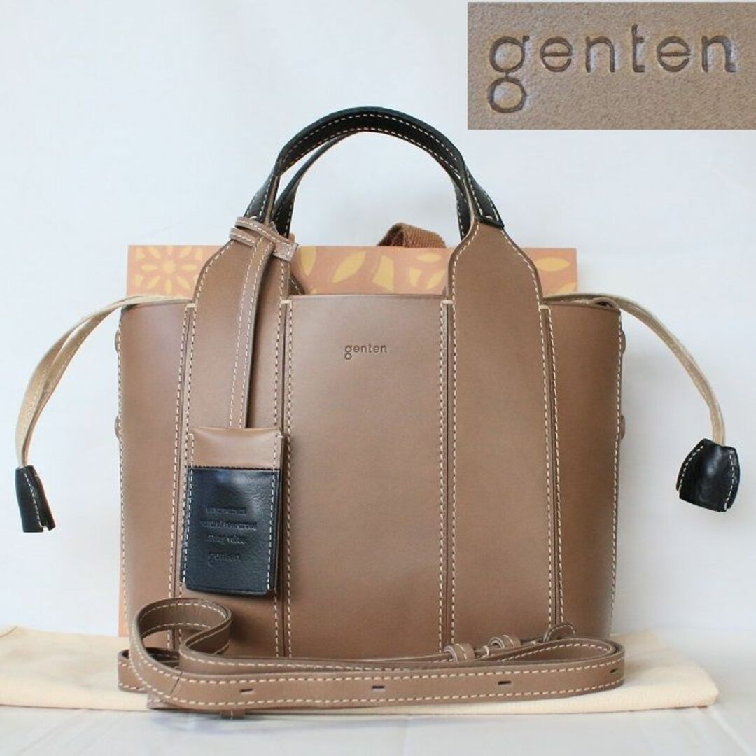 genten(ゲンテン)のgenten ゲンテン＊美品＊パンテ　2wayショルダーバッグ　グレー レディースのバッグ(ショルダーバッグ)の商品写真