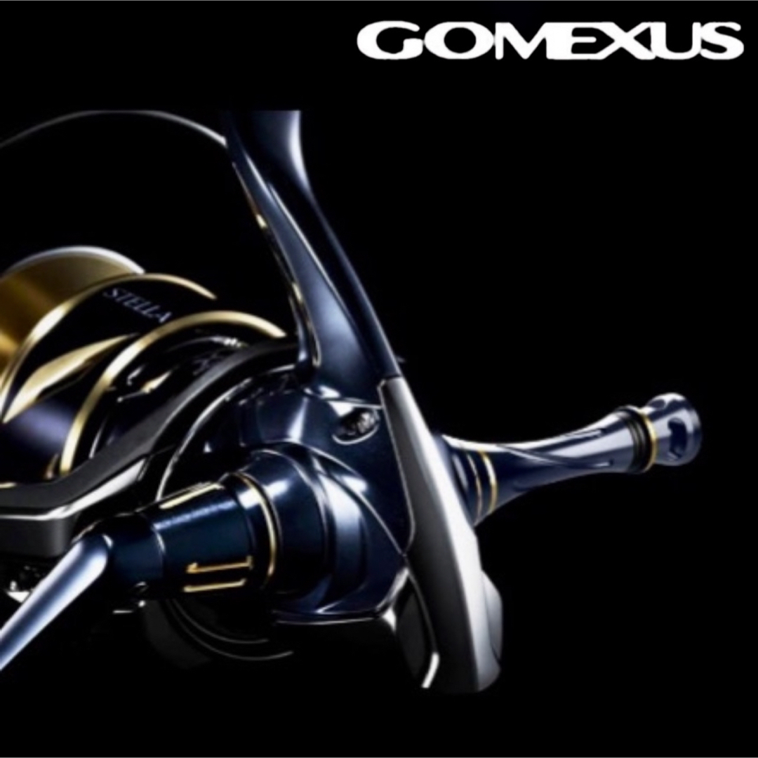 GOMEXUS(ゴメクサス)の【ゴメクサス】SWに/リールスタンド/55mm/シマノ/ダイワ/ネイビーシルバー スポーツ/アウトドアのフィッシング(リール)の商品写真